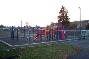 Playground Galvenized Fence