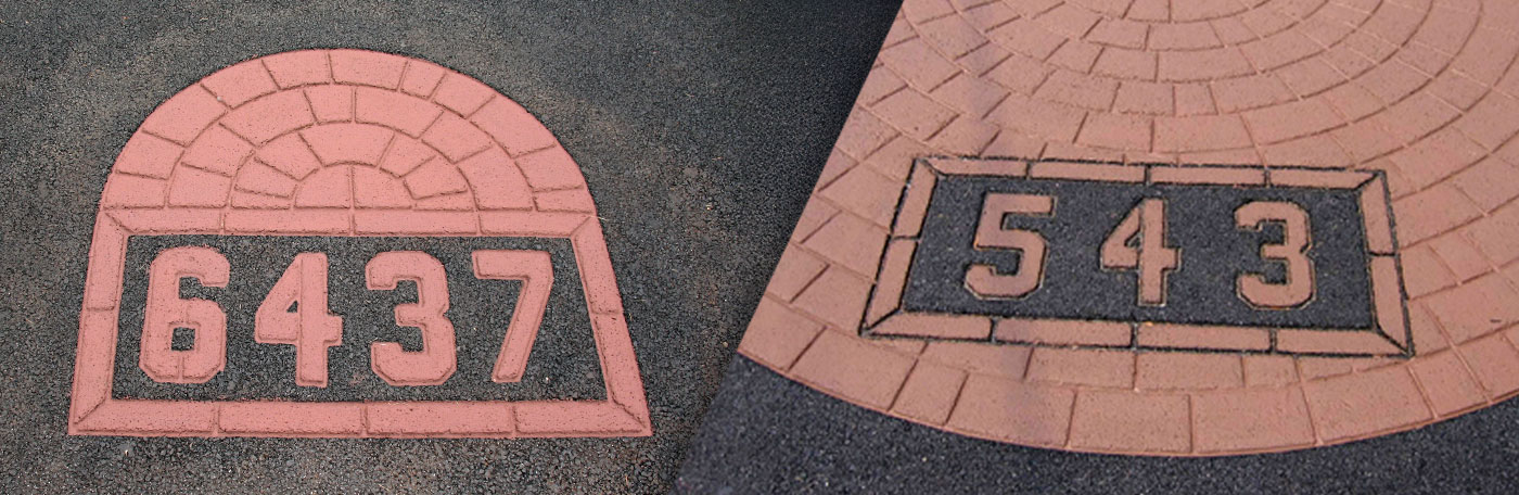Address Markers In Driveway