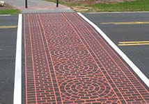 StreetPrint Custom Brick Paved Driveway
