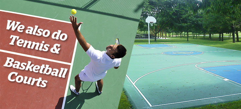 We Also Do Tennis & Basketball Courts